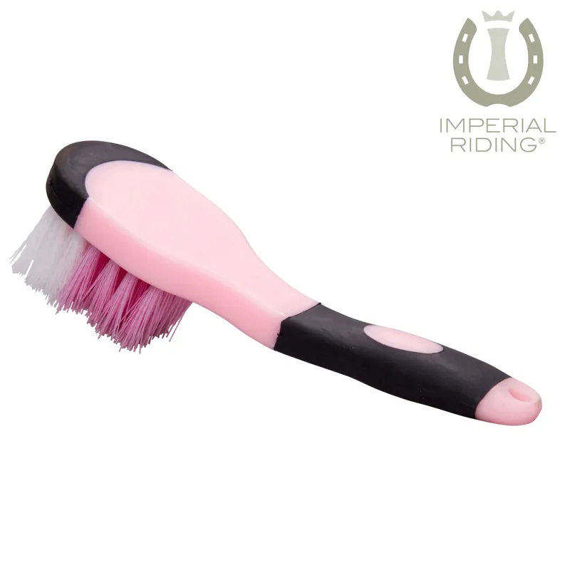 Imperial Riding Grip Hoof Brush - Rose and Black 