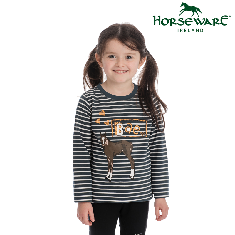 Horseware Girls Long Sleeve Top - Petrol Blue