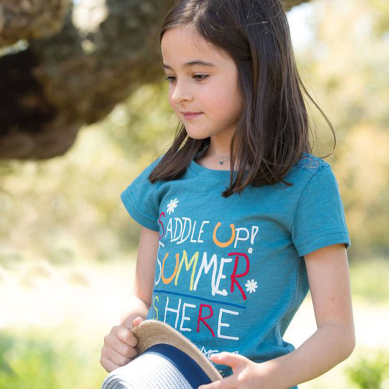 Horseware Girls Novelty T-Shirt - Brittany Blue-1