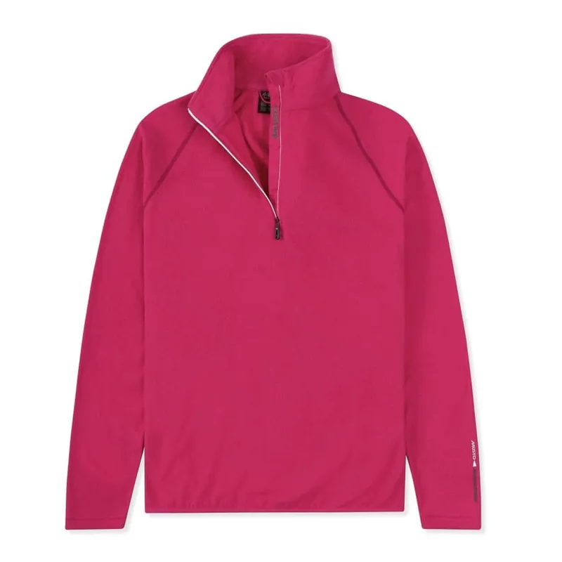 Musto Ladies Light Warm Up 1/2 Zip Shirt - Hot Pink