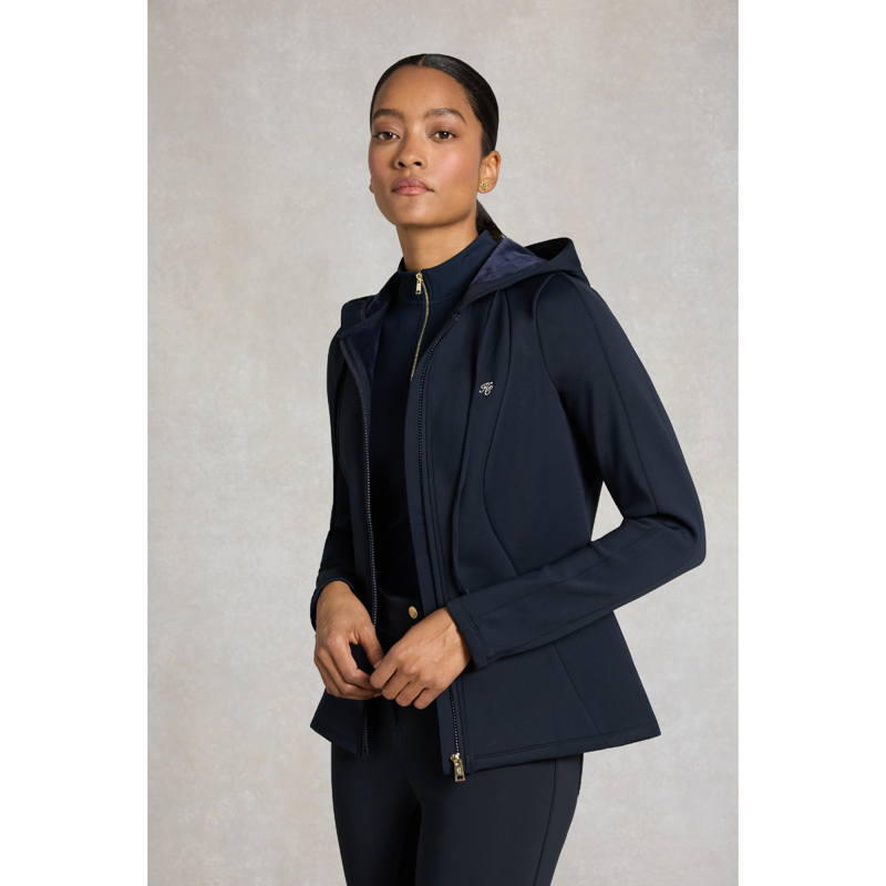 Holland Cooper Chiltern Zip Hoodie - Ink Navy-2