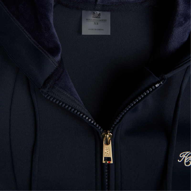 Holland Cooper Chiltern Zip Hoodie - Ink Navy-5