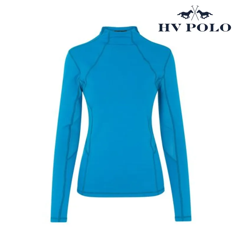 HV Polo Lizzy Col Neck Top - Turquoise