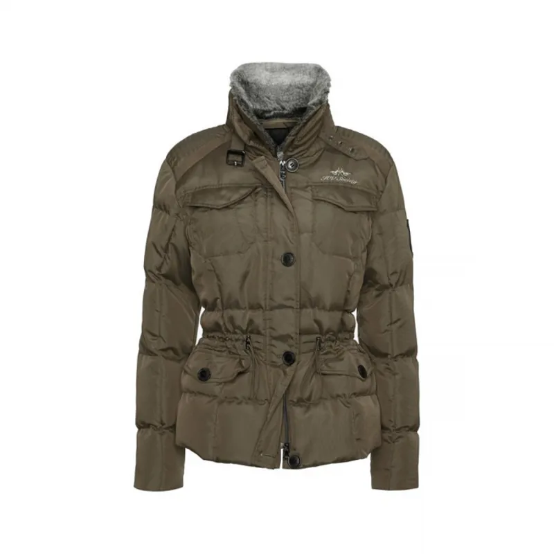 HV Polo Esai Ladies Quilted Jacket - Dark Taupe