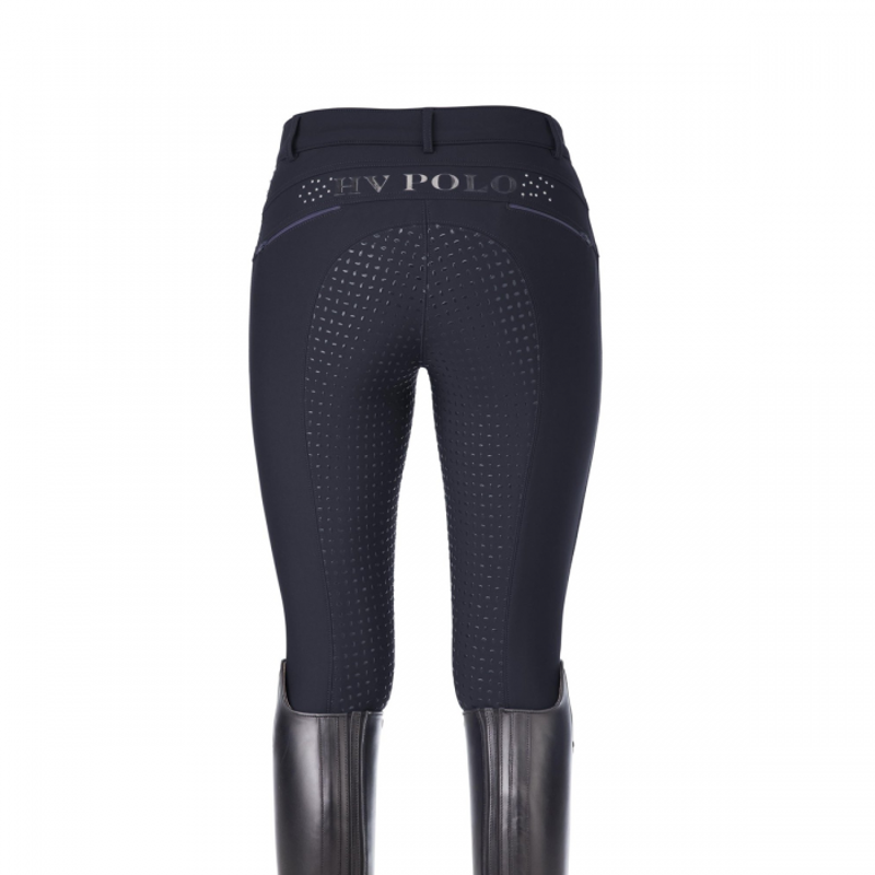 HV Polo Hanna Ladies Full Silicone Seat Breeches - Navy-2
