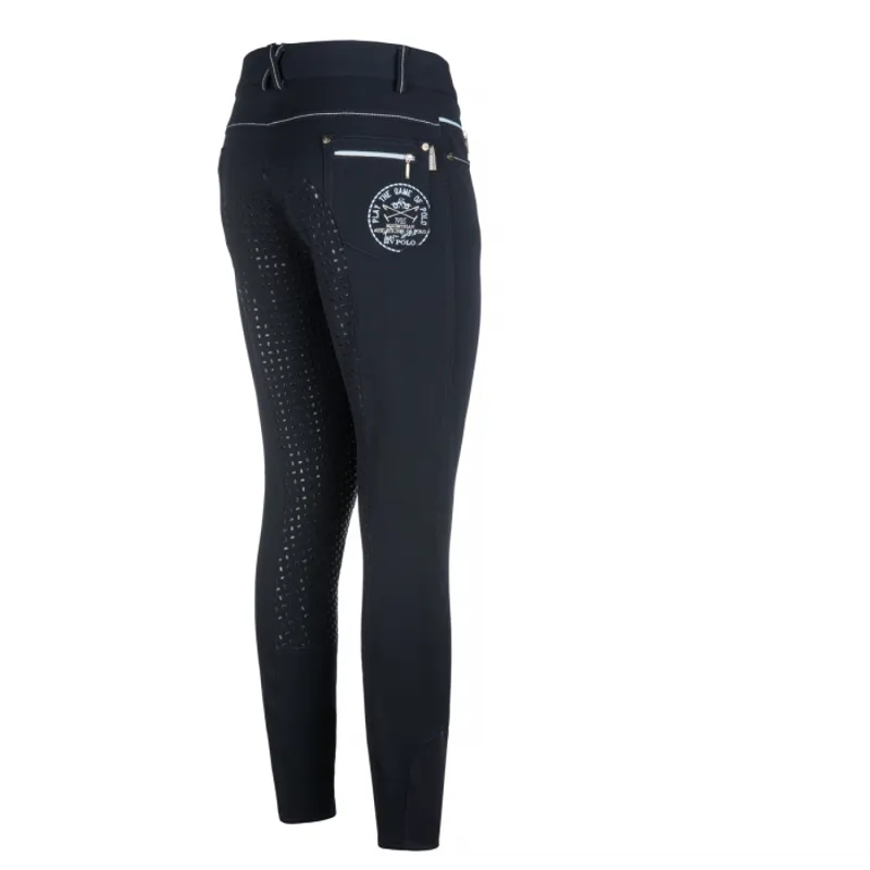 HV Polo Kelowna Ladies Breeches - Navy