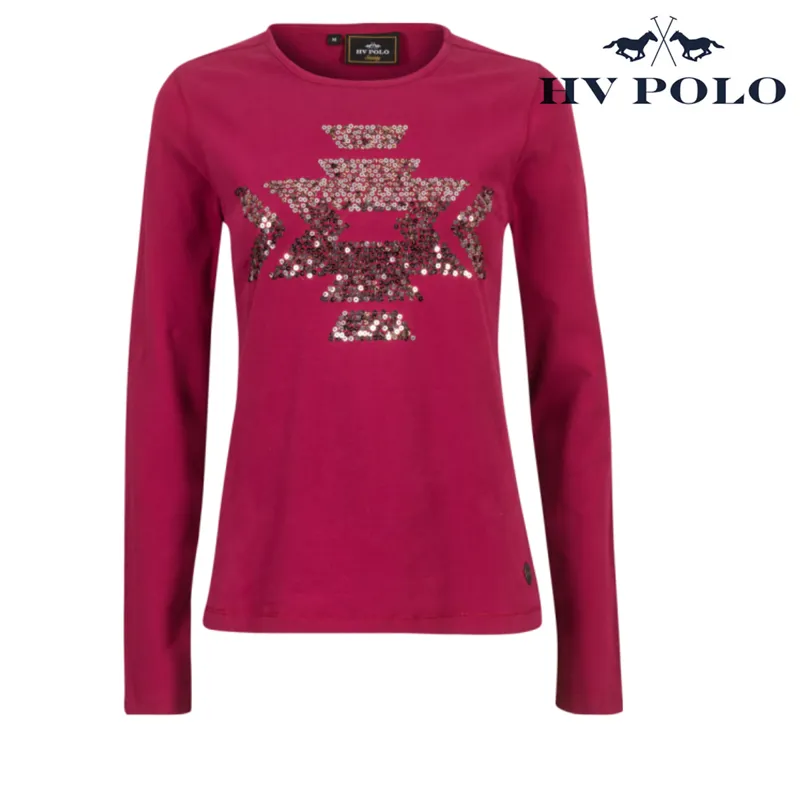 HV Polo Allyx Ladies Long Sleeved T-Shirt - Roja