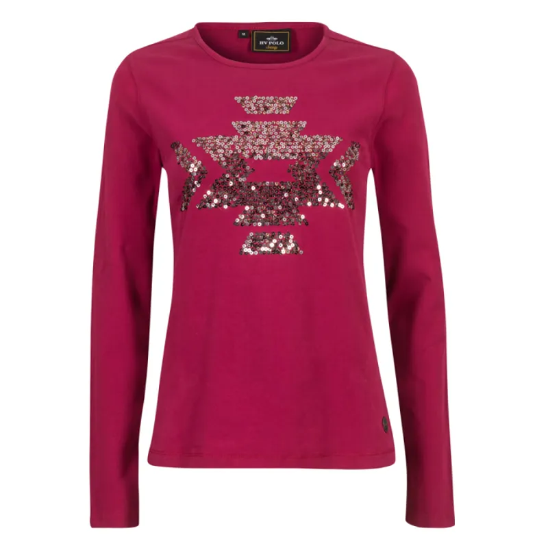 HV Polo Allyx Ladies Long Sleeved T-Shirt - Roja