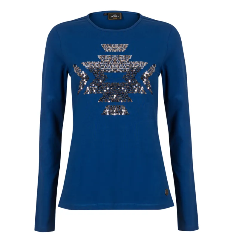HV Polo Allyx Ladies Long Sleeved T-Shirt - Royal Blue