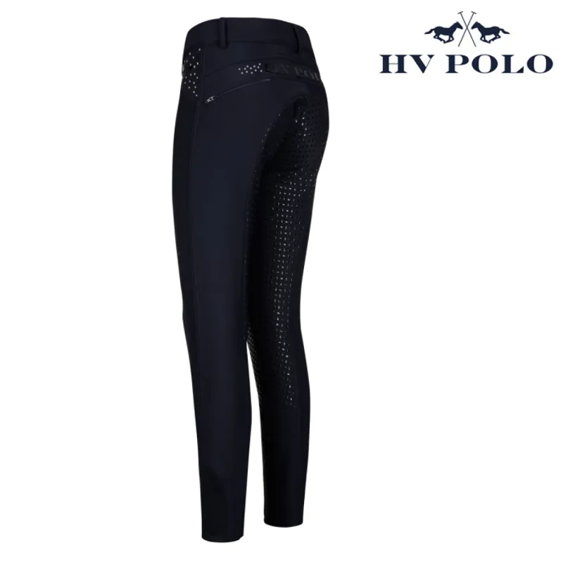 HV Polo Hanna Ladies Full Silicone Seat Breeches - Navy-3