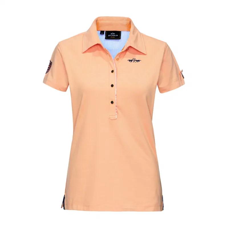 HV Polo Ladies Hartford Polo Shirt - Peach