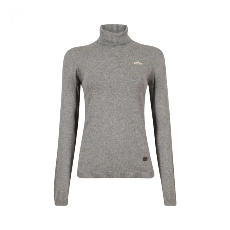 HV Polo Nyomi Roll Neck Sweater - Grey Melange