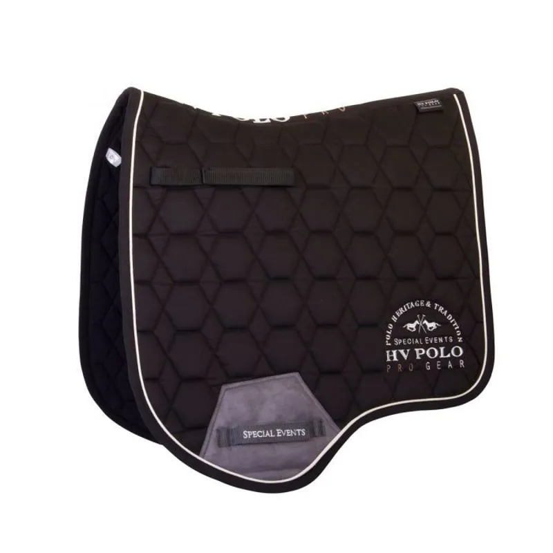 HV Polo Maroon Dressage Saddlepad - Black