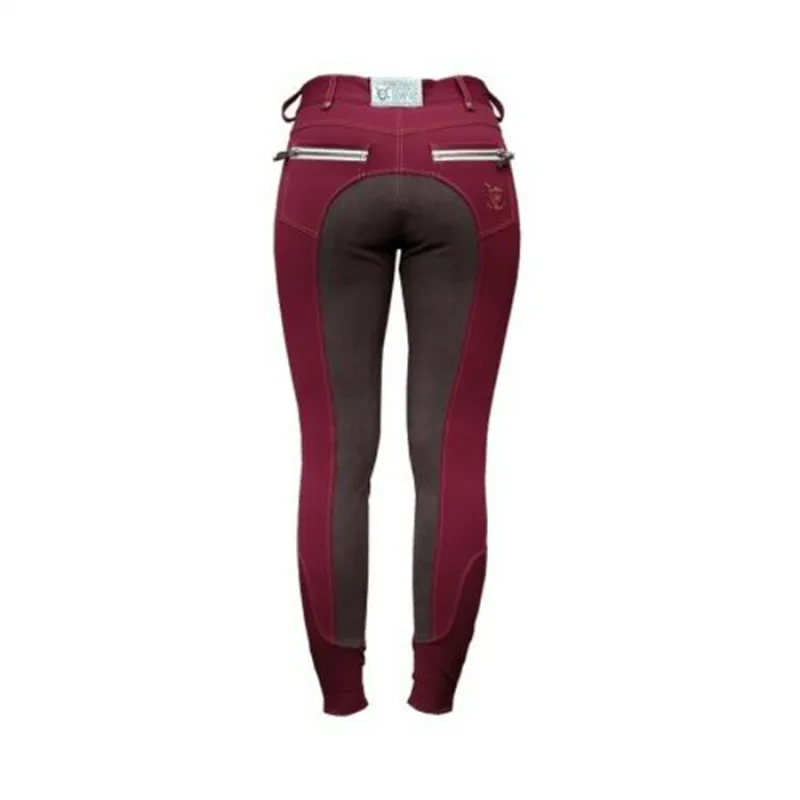 Horseware Adalie Ladies Full Seat Breeches - Cabernet Wine