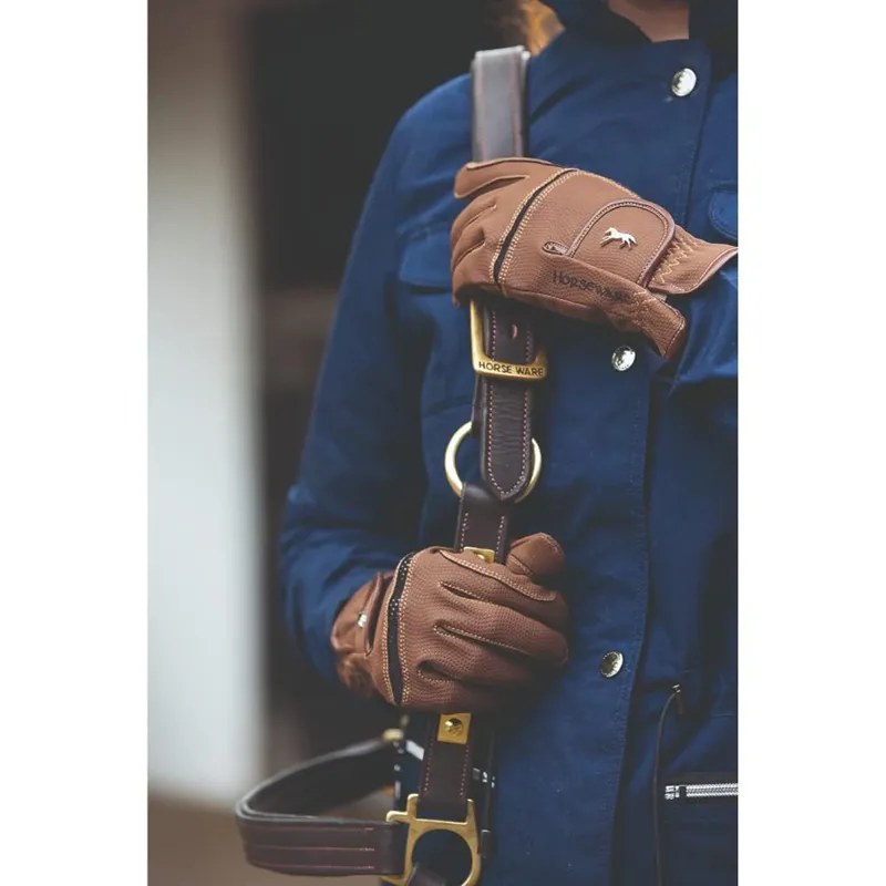 Horseware Competition Gloves - Brown