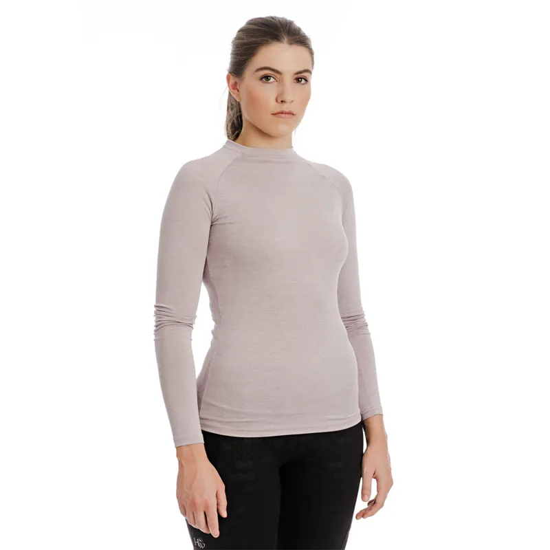  Horseware Ladies Crew Base Layer - Blush Melange