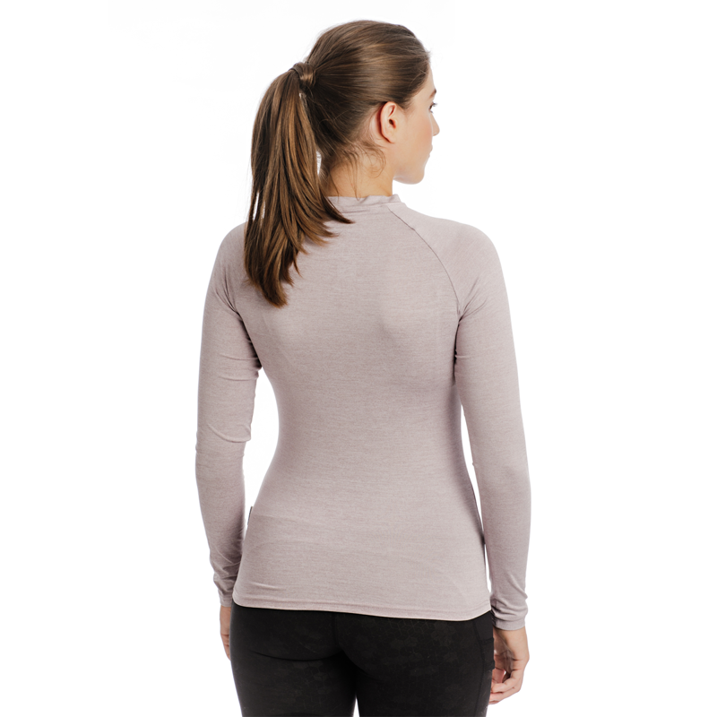  Horseware Ladies Crew Base Layer - Blush Melange-1