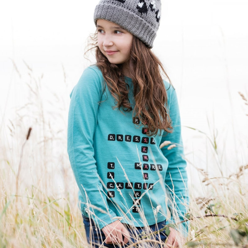 Horseware Girls Long Sleeve Top - Sea Green-2