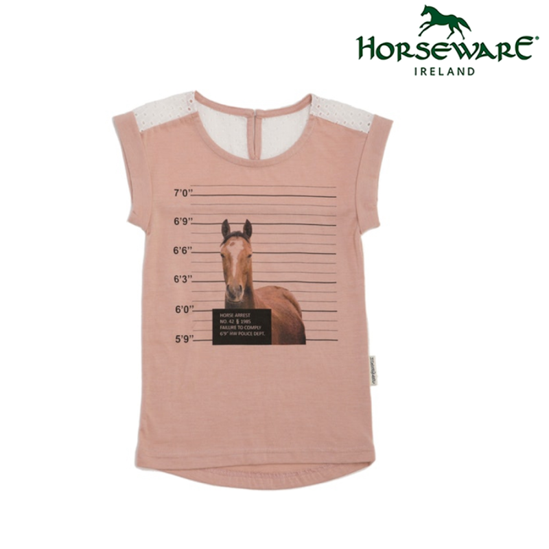 Horseware Girls Novelty T-Shirt - Pink Blossom-1