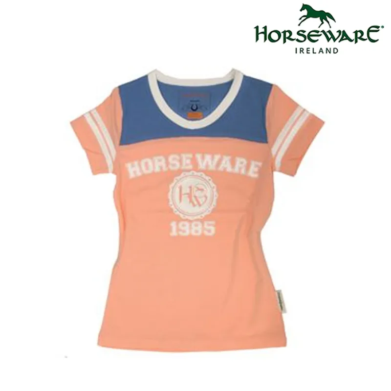 Horseware Girls Varsity T-Shirt - Rose