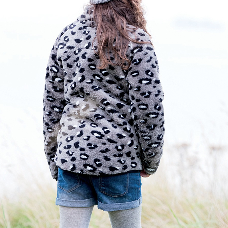 Horseware Kids Fleece - Grey Animal Print-2
