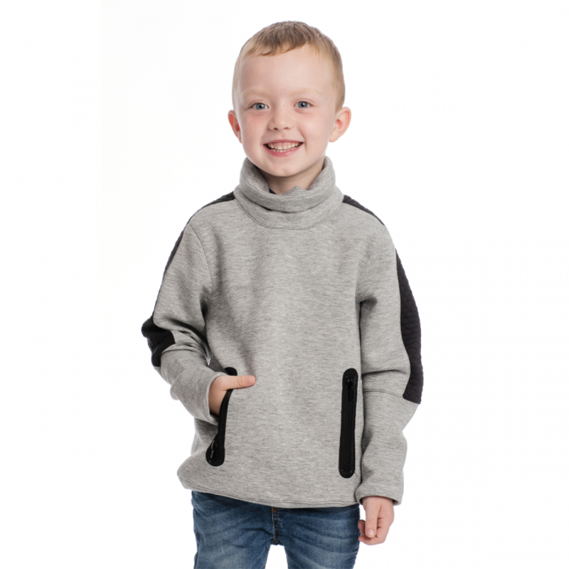 Horseware Kids Tech Luxe Midlayer - Black Melange-2