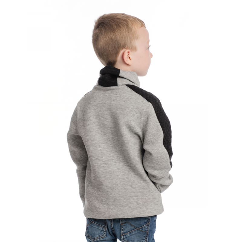 Horseware Kids Tech Luxe Midlayer - Black Melange-3