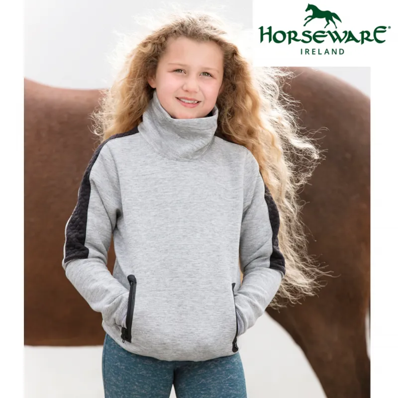Horseware Kids Tech Luxe Midlayer - Black Melange
