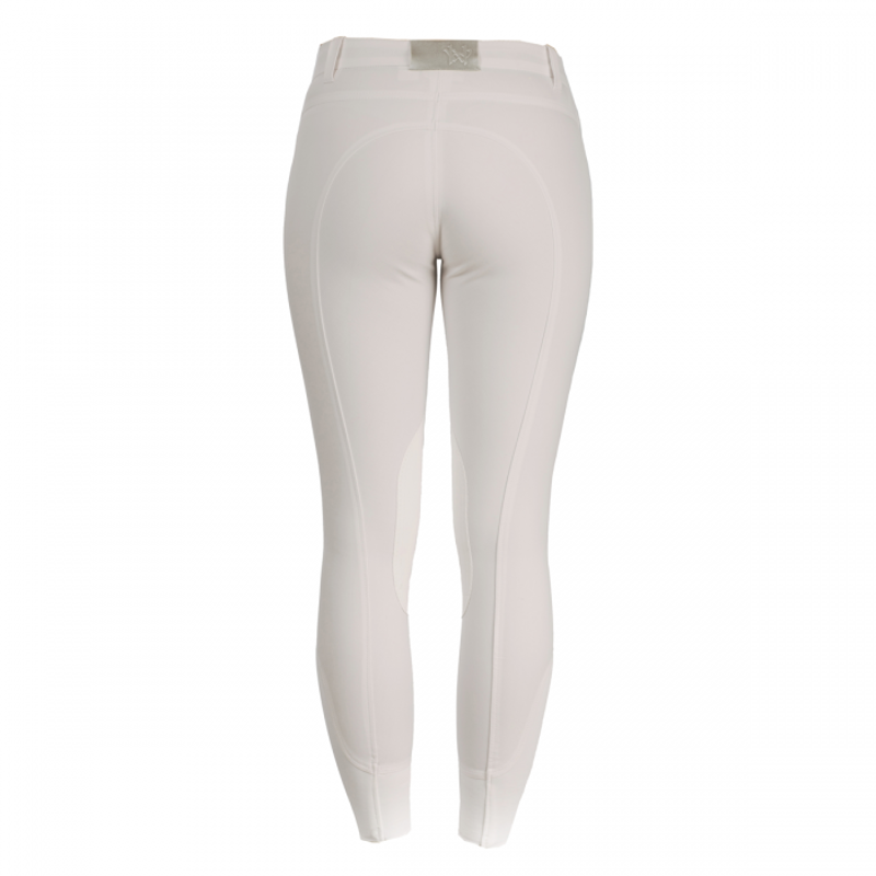 Horseware Ladies Competition Self Seat Breeches - White-1