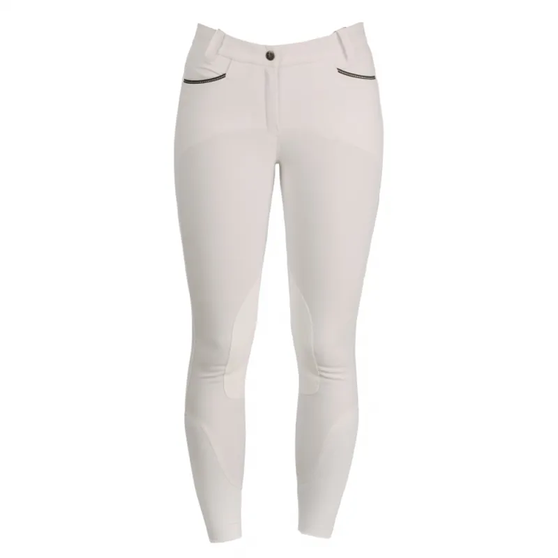 Horseware Ladies Competition Self Seat Breeches - White