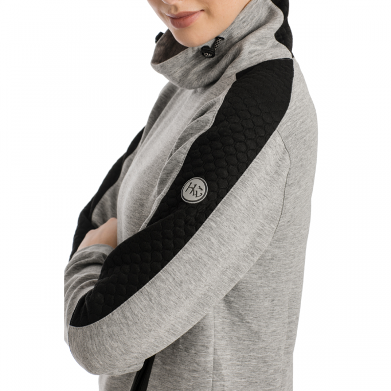 Horseware Tech Luxe Midlayer - Grey Melange-3