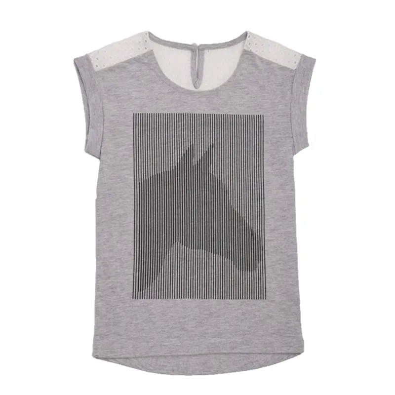 Horseware Girls Novelty T-Shirt - Grey Melange