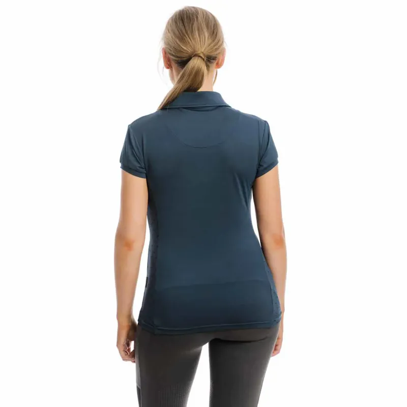 Horseware Ladies Orla Technical Polo - Navy-1