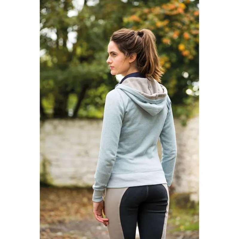 Horseware Ladies Herringbone Hoody - Dusk Blue-1