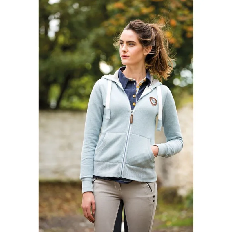 Horseware Ladies Herringbone Hoody - Dusk Blue