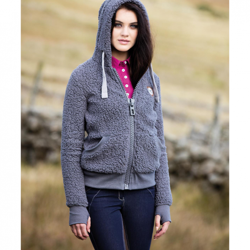 Horseware Fluffy Softie Ladies Fleece - Pewter-2