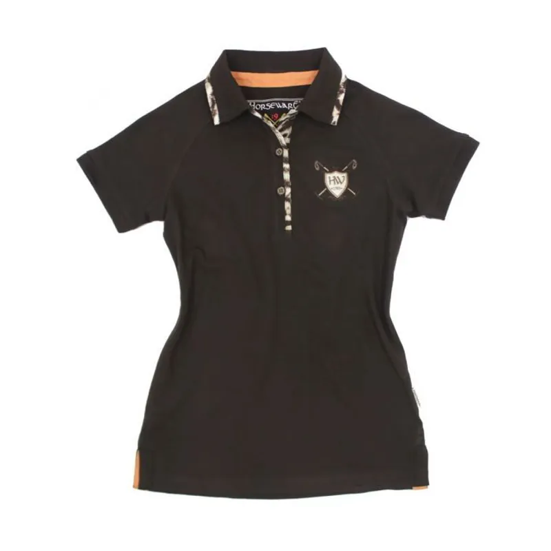 Horseware Luna Ladies Cotton Mesh Polo Shirt - Brown