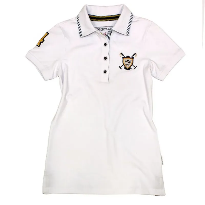 Horseware Luna Ladies Cotton Mesh Polo Shirt - White