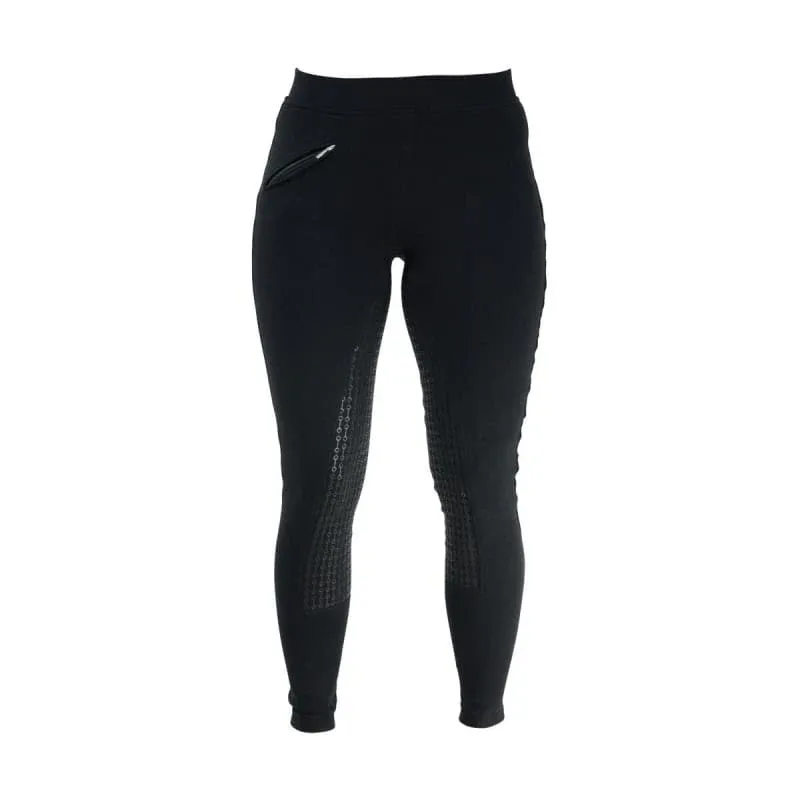 Hy Equestrian Hickstead Silicon Leggings - Black
