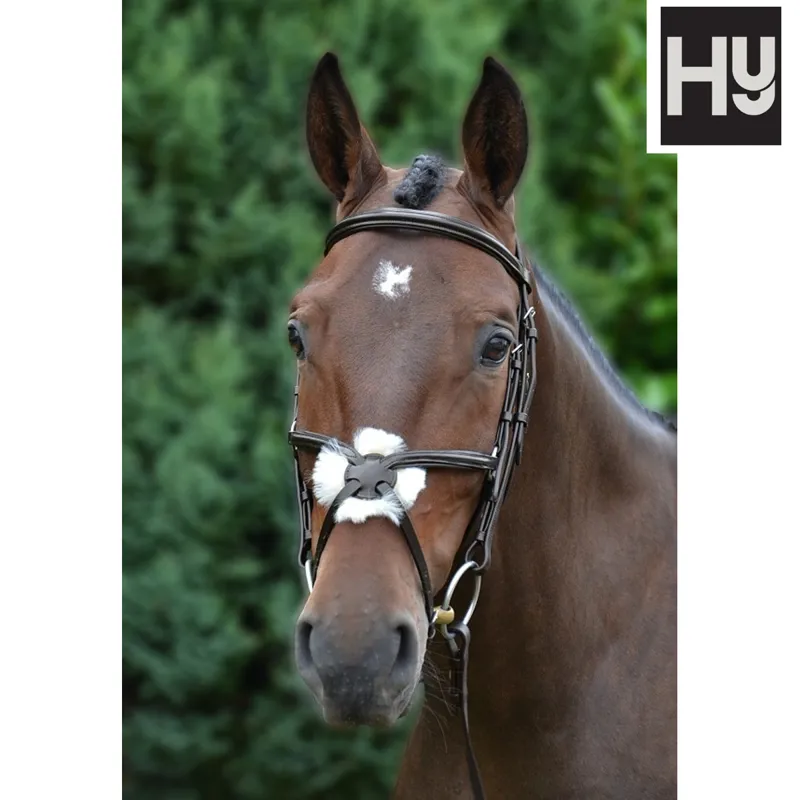 Hy Mexican Grackle Bridle with Rubber Reins - Brown