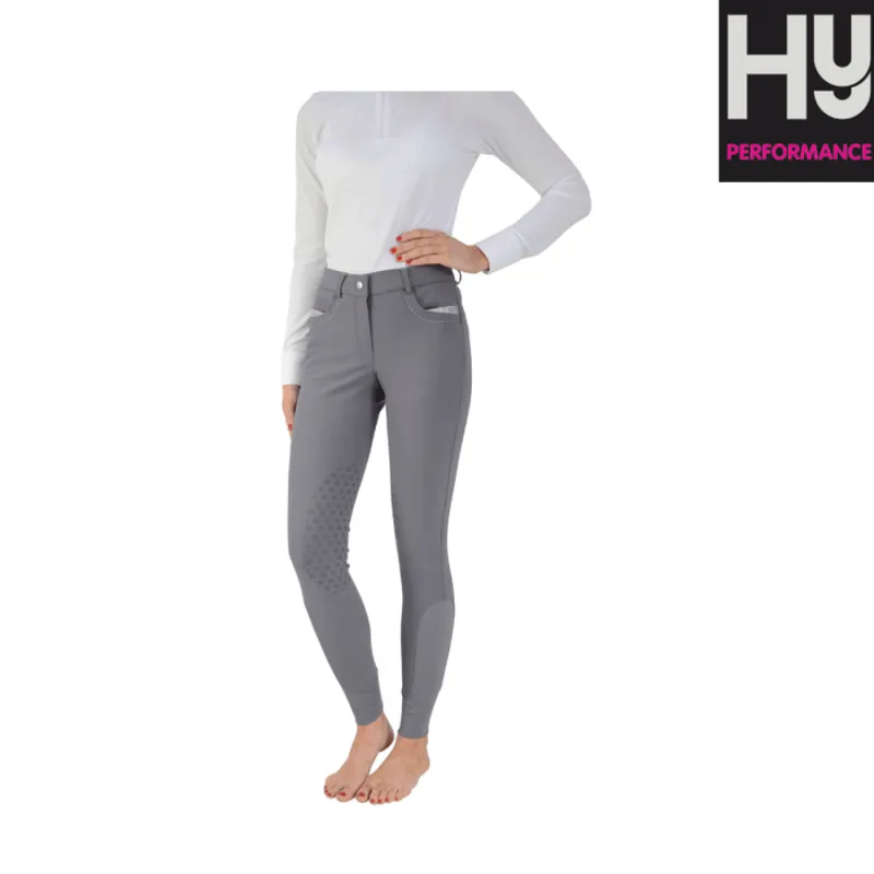 HyPERFORMANCE Belgravia Ladies Breeches - Grey/Teal