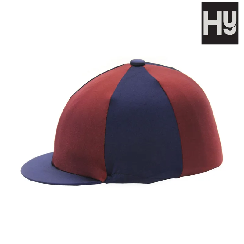 Hy Two Tone Lycra Silks - Navy/Burgundy