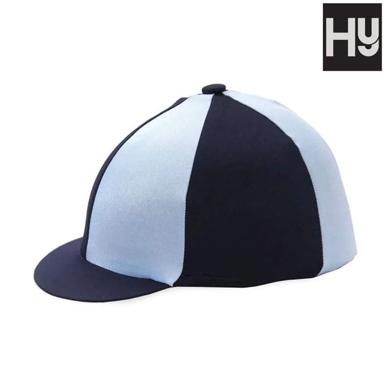 Hy Two Tone Lycra Silks - Navy/Pale Blue