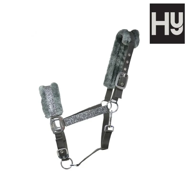 Hy Equestrian Dazzle Headcollar - Gunmetal Grey-1