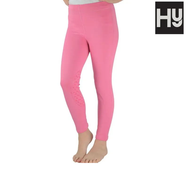 HyPERFORMANCE Georgia Silicone Knee Childrens Riding Tights - Pink