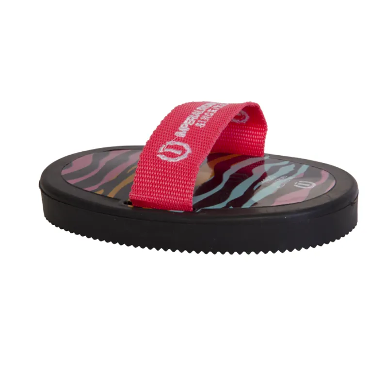 Imperial Riding Fancy Rubber Curry Comb - Zebra
