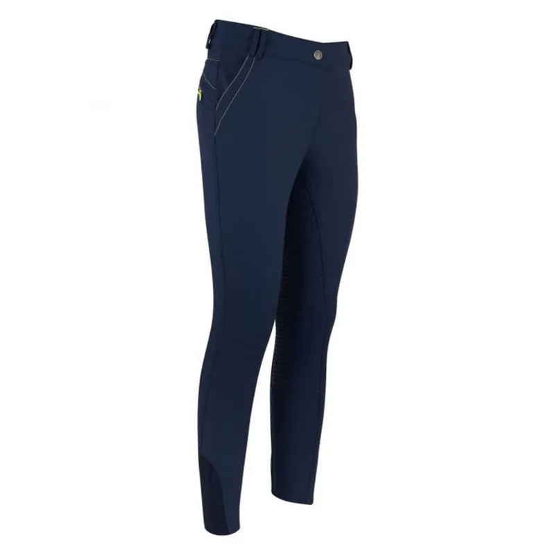 Imperial Riding Deco Ladies Full Silicone Seat Breeches - Navy