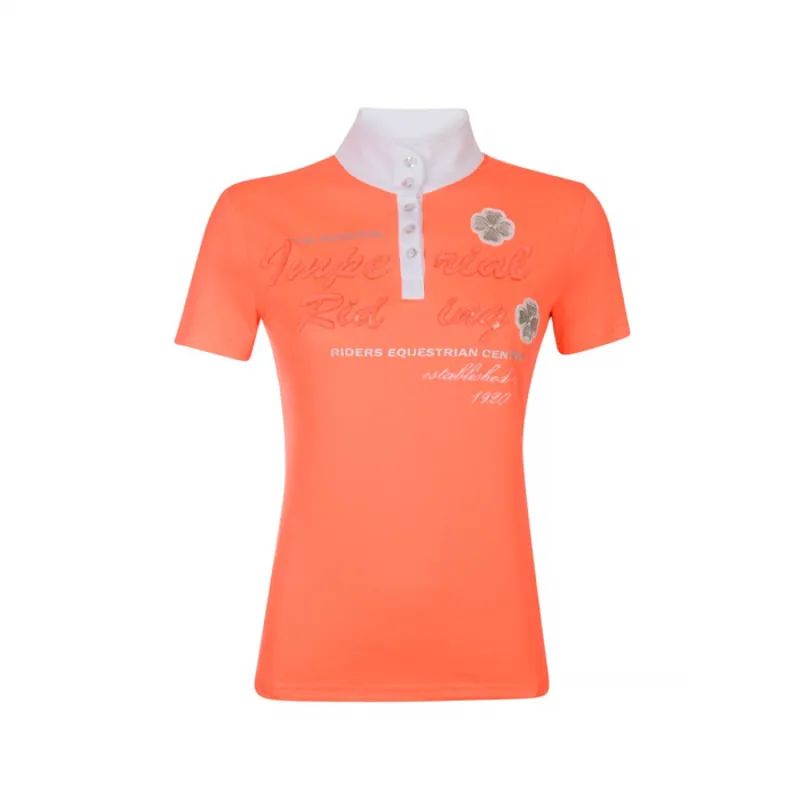 Imperial Riding Diadeem Ladies Competition Shirt - Neon Coral