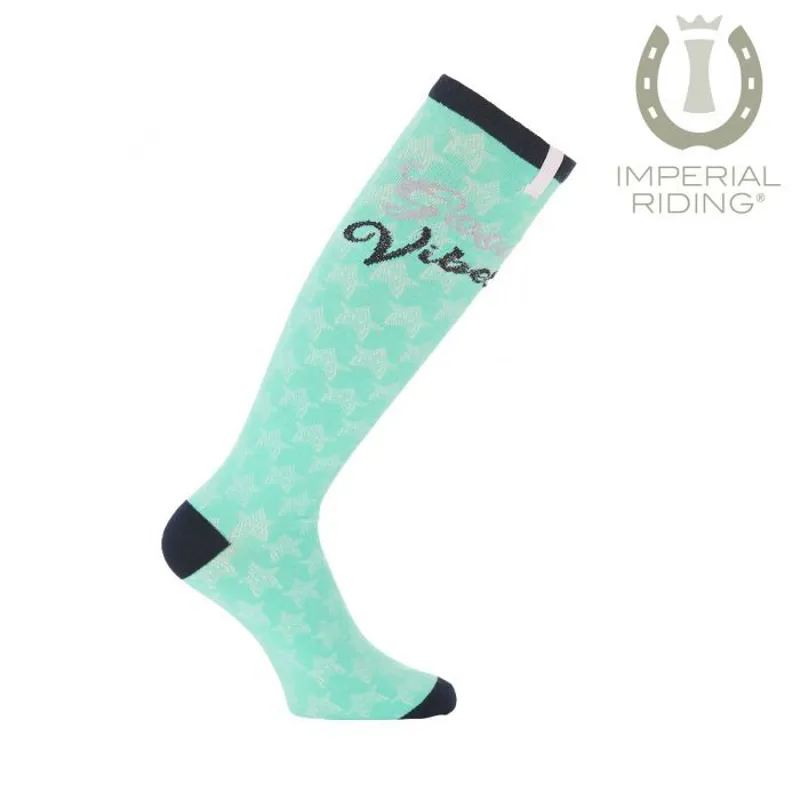 Imperial Riding Good Vibes Socks - Summer Green