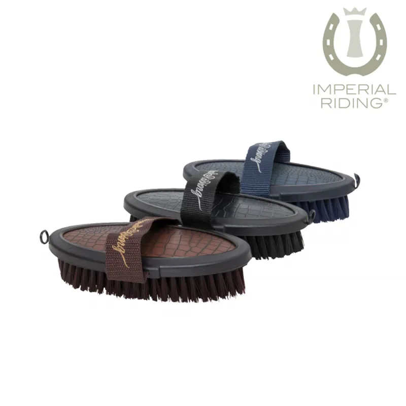 Imperial Riding Croco Body Brush - Black
